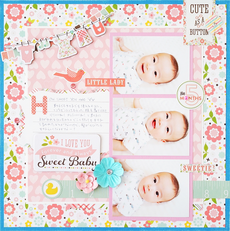 千葉【Leiの写真講座・スクラップブッキング教室】baby scrapbooks